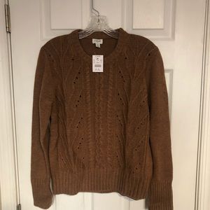 NWT J.Crew Cable-Knit Sweater